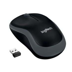 mouse logitech m185 wireless - abu-abu