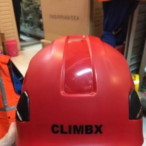 helm climbing climbx original / helm safety merah