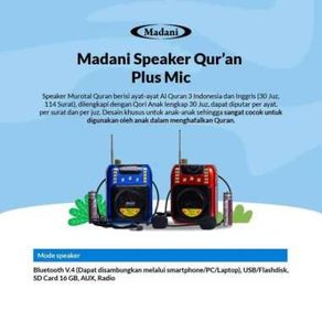 Madani Speaker Quran Murotal Plus Mic