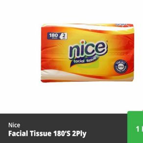 tissue facial 250sheets 2ply merk paseo / nice - nice180