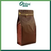 Coffee Bag 500G Box Pouch with Zipper Brown (10pcs)