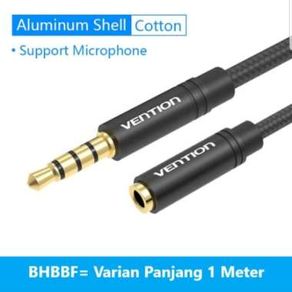 Gratis Ongkir Vention Bhbbf 1M Kabel Extension Aux 3.5 Audio Jack Male To Female