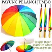 Gratis Ongkir [Polos] [Eceran] Payung Tongkat Payung Golf Fiber Sakura Otomatis