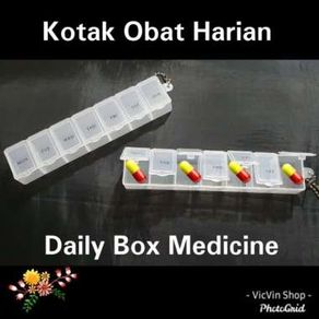 Kotak Obat Harian / Box Daily Medicine - Putih