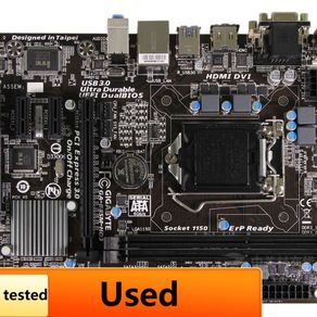Gigabyte GA-B85M-HD3 DDR3 LGA 1150 Asli untuk I3 I5 I7 16G B85 Desktop Motherborad USB3.0