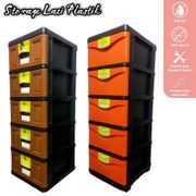 Lemari Plastik / Lemari pakaian loker Model Laci Napolly STB500 merek Verona/bravo/kingstar