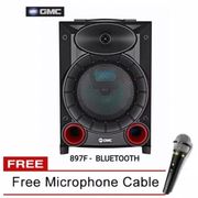 speaker gmc 897f bluetooth portable free mic
