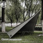 Flysheet waterproof irco buat tenda 3x4 meter murah - Flysheet 3x4 16 loop buat bivax - Fly sheet tenda camping