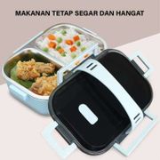 Kotak Makan Bekal Stainless Steel 304 Anti Tumpah - Bento Lunch Box