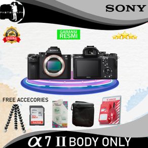 sony alpha 7ii body only - sony a7ii - sony a7 mark2 garansi 1 tahun - kamera only distributor