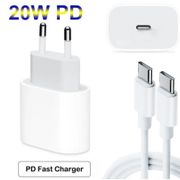 type c adaptor charger 20w fast charging pd iphone/ipad/ipod - putih