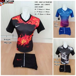 [ NK 32 PRINTING ] Baju Olahraga Jersey Bola Setelan Futsal / Volly Badminton
