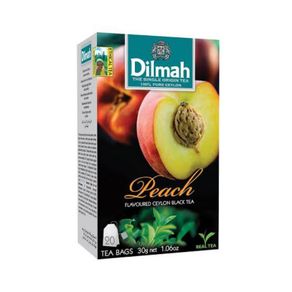 Teh Dilmah Peach Flavoured Ceylon Black Tea 20 tea bags