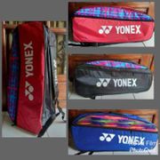 Tas raket badminton yonex lining victor 2 sleting - Hitam FREE ONGKIR