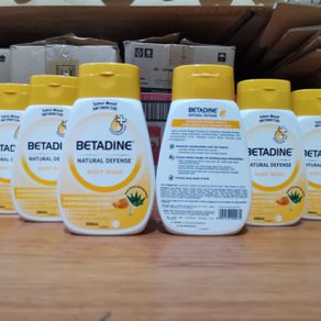 betadine body wash natural defense 200ml - honey