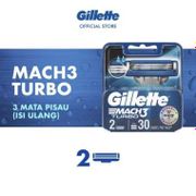 Gilette Mach 3 refill Turbo isi 2 original gilete gillette gillete