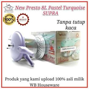 Panci Presto- Pengukus - New Supra Pressure 8L Pastel Lavender - Tanpa Ttp Kaca