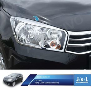 garnish lampu depan suzuki celerio / head lamp garnish chrome