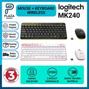 Logitech Wireless Mouse Keyboard MK240 Paket Combo / MK 240 nano receiver