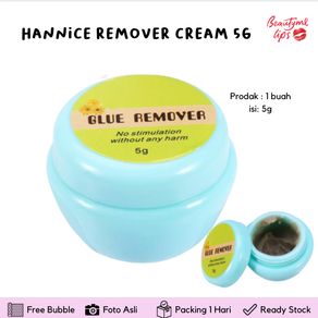 Hannice remover cream 5g - pelepas bulu mata - remove eyelash extention krim