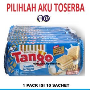 tango wafer vanilla 39 gr - (harga 1 pack isi 10 sachet)