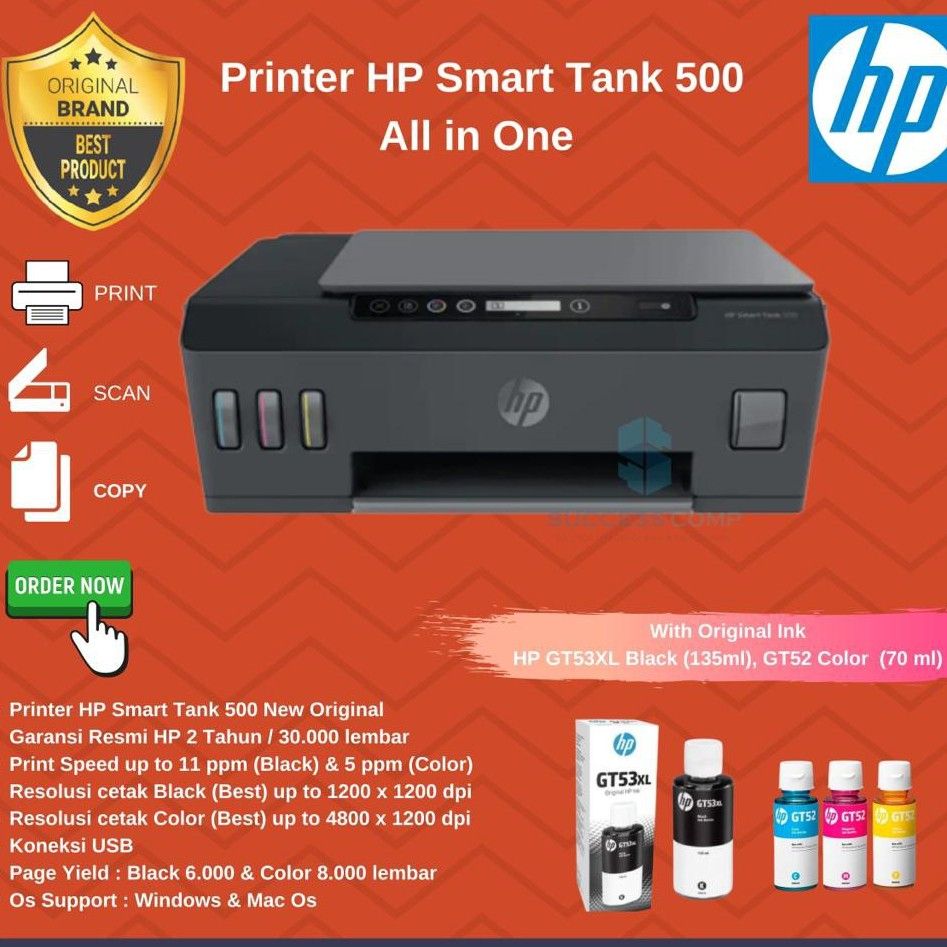 Pilihan HP Smart Tank 500 All In One 