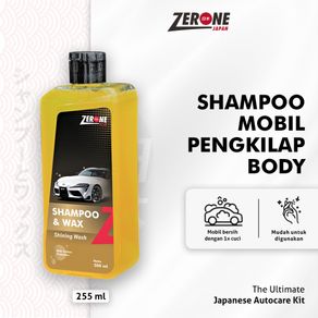 Shampo Sabun Cuci Mobil dan Motor Zerone Japan Wash and Wax Isi 500ml - ORIGINAL
