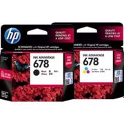 TINTA CATRIDGE HP 678 BLACK/COLOUR ORIGINAL 100% HITAM/WARNA