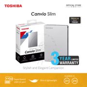 Toshiba Canvio Slim II Hardisk Eksternal 2TB - Silver