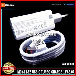 Charger Xiaomi TURBO CHARGE USB C Original 100% 33 Watt Type C