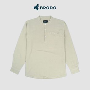 BRODO - Broshirt Long Stand Collar Beige