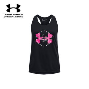 Under Armour Girls Training Tech™ Big Logo Atasan Tanpa Lengan Anak Perempuan Hitam 1369904-002