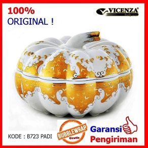 Toples Permen Toples Kudapan Keramik Model Apel Vicenza B723 (B 723)