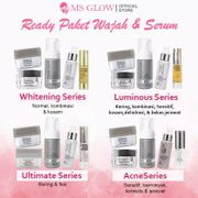 Paket MS Glow 4 Varian 100% Original / Acne / Ultimate / Whitening / Luminous