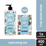 love beauty & planet coconut water body lotion -400ml + masker coconut
