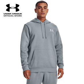 Under Armour Mens Training Essential Fleece Hoodie Pria Biru 1373880-465