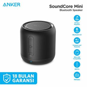 speaker bluetooth anker soundcore mini - a3101 - hitam