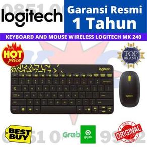 Logitech Wireless Keyboard+Mouse MK240 Nano White