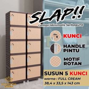 Lemari Plastik Full Kunci
