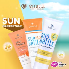 Emina Sun Protection SPF 30 PA+++ 60mL | Emina Sun Battle SPF 45 PA+++ 30 ml | Sunscreen UV | tntbeautyshop TnT Beauty Shop