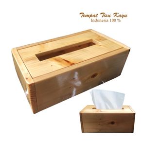 Tempat Tisu Kayu ( Kayu Jati Belanda )