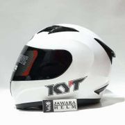 HELM KYT R10 SOLID WHITE PUTIH