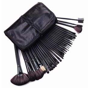 Biutte.co Brush Make Up 32 Set dengan Pouch - Black