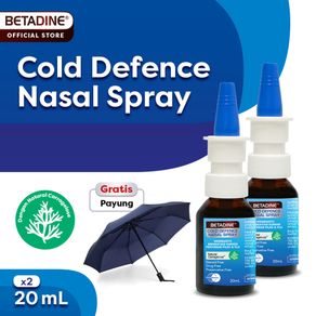 BETADINE COLD DEFENSE NASAL SPRAY Semprot Hidung 20ml Twin Pack