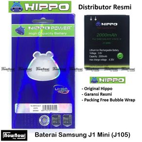 Baterai Hippo Samsung Galaxy J1 Mini J105 Original Batre Batrai Battery HP Garansi Resmi