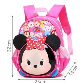 Disney tsum tsum mickey minnie tas ransel sekolah backpack anak - minnie pink