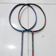 raket badminton lining aeronout banyak seri free tas dan grip - 9000 hijau tanpa senar