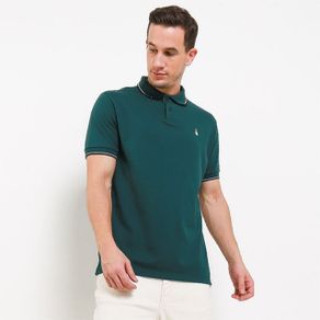 Hush Puppies Kaos Polo Pria Cord Green