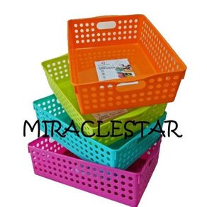 Claris 0558 Keranjang Nampan Tray Kotak Plastik Tidy Mesh Tray Organizer Large