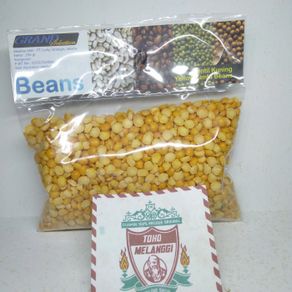 natural dried yellow lentils 250 gr | kacang lentil kuning organic